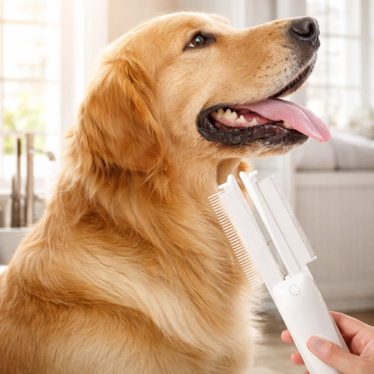 Dog & Cat Hair Removal Grooming Brush